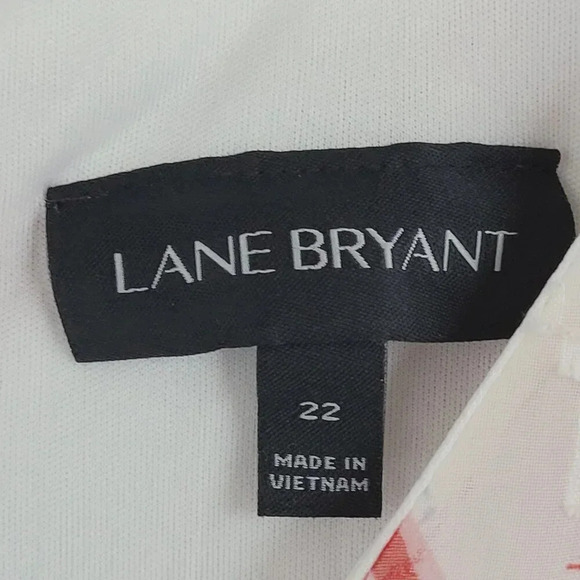 Lane Bryant Womens Floral Ruffle Sleeve Midi Sun Dress Size 22 Chiffon 9CT - Picture 4 of 8